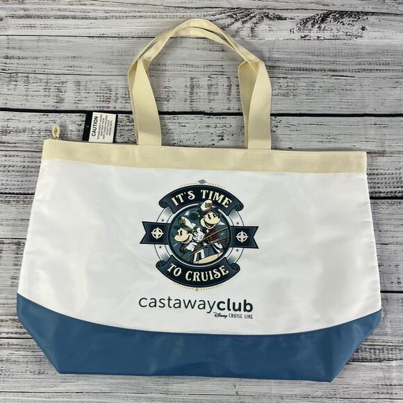 Disney Cruise Line DCL Castaway Club Tote Bag & Towel Platinum Captain Mickey - Picture 6 of 9
